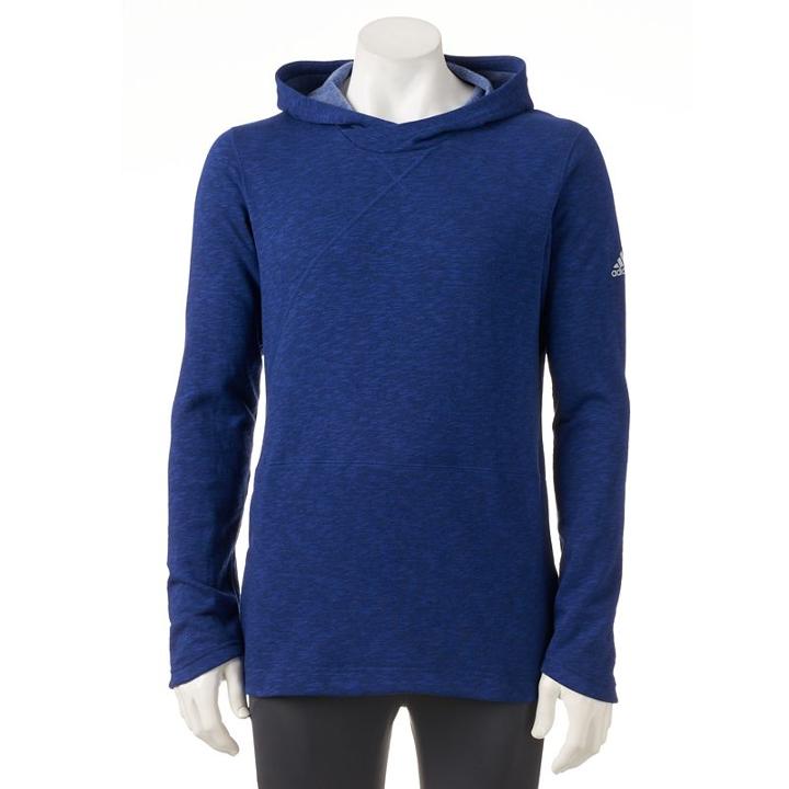 Men's Adidas Crossover Pullover Hoodie, Size: Medium, Blue (navy)