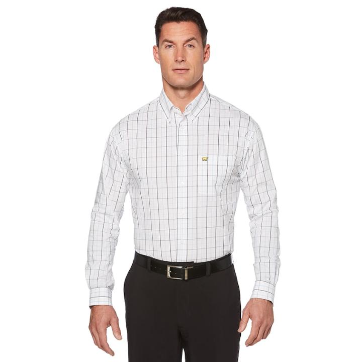 Men's Jack Nicklaus Regular-fit Button-down Shirt, Size: Medium, White