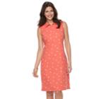 Women's Croft & Barrow&reg; Print Polo Dress, Size: Small, Med Pink