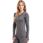 Women's Cuddl Duds Flexfit V-neck Top, Size: Regular, Oxford