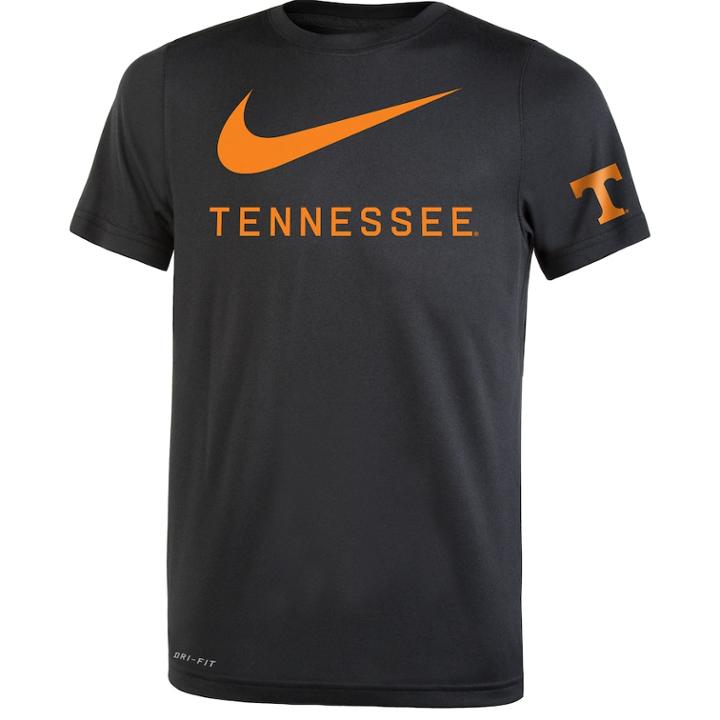 Boys 8-20 Nike Tennessee Volunteers Legend Dna Tee, Size: M 10-12, Black