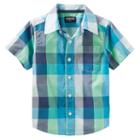 Boys 4-8 Oshkosh B'gosh&reg; Buffalo Check Short-sleeved Button-front Shirt, Boy's, Size: 7, Ovrfl Oth