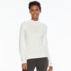 Women's Napa Valley Mockneck Sweater, Size: Xl, White