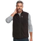 Men's Croft & Barrow&reg; Arctic Fleece Vest, Size: Small, Black