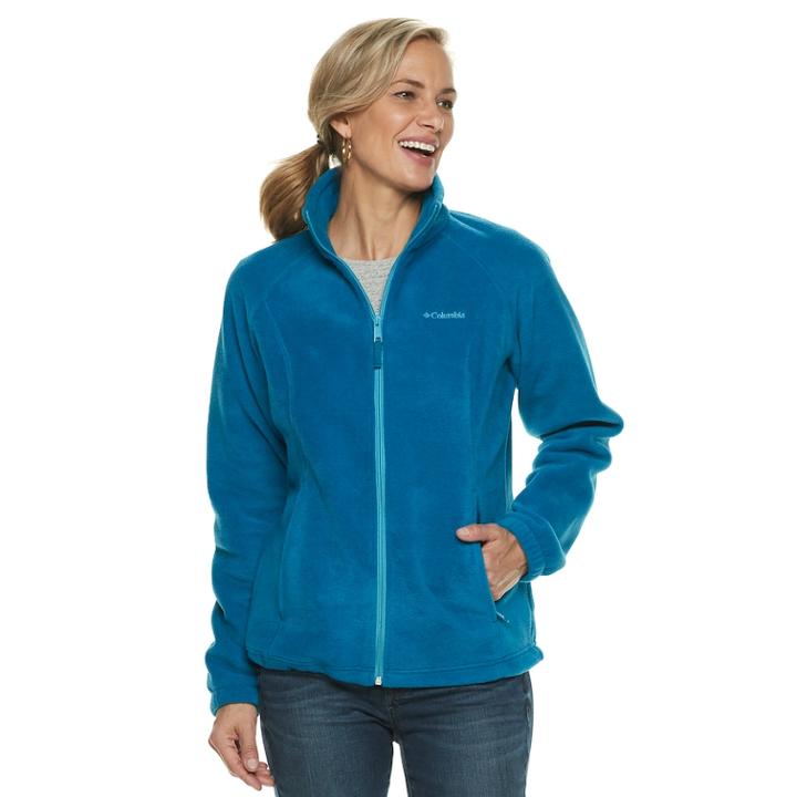Women's Columbia Three Lakes Fleece Jacket, Size: Small, Light Blue