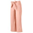 Juniors' So&reg; Tie Front Chino Culottes, Girl's, Size: 1, Brt Pink
