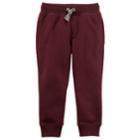 Boys 4-8 Carter's Fleece Pull On Jogger Pants, Size: 8, Dark Red