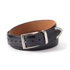 Men's Pga Tour Tapered Faux-crocodile Leather Golf Belt, Size: 38, Black