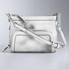 Simply Vera Vera Wang Easton Crossbody Bag, Women's, White
