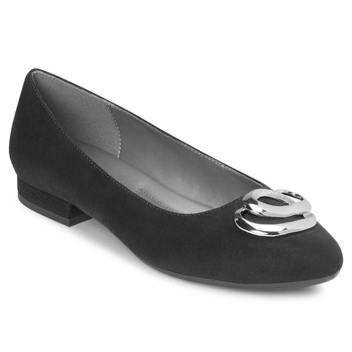 A2 By Aerosoles Women's Embellished Flats, Size: 12, Black