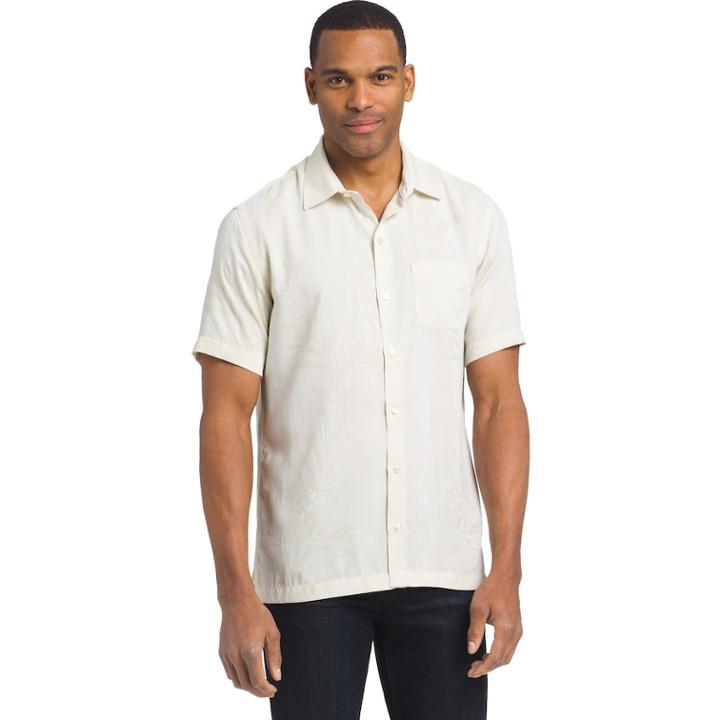 Men's Van Heusen Air Classic-fit Casual Button-down Shirt, Size: Medium, Natural