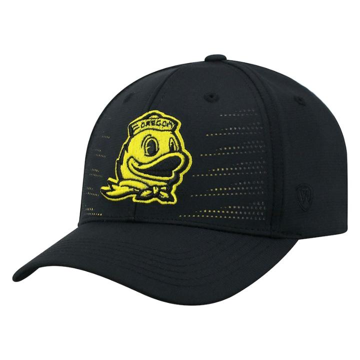 Adult Top Of The World Oregon Ducks Dazed Performance Cap, Men's, Black