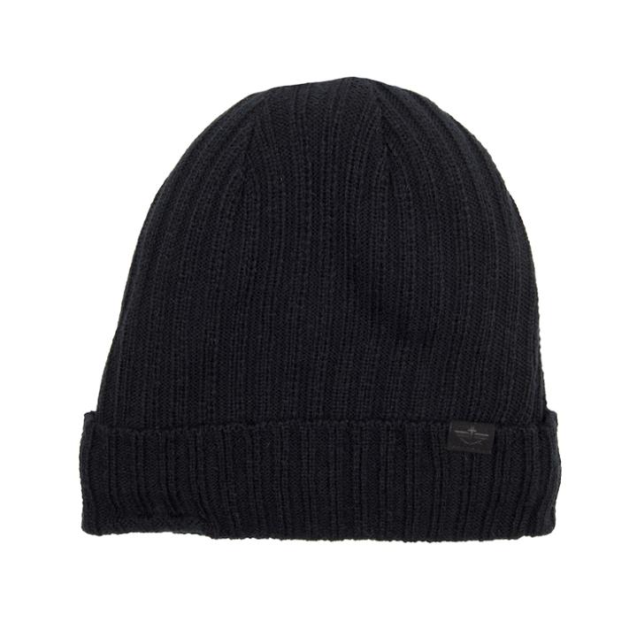 Men's Dockers&reg; Sherpa-lined Ribbed Knit Cuffed Beanie, Black