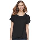 Maternity A:glow Ruffle Tulip Nursing Top, Women's, Size: Xl-mat, Black