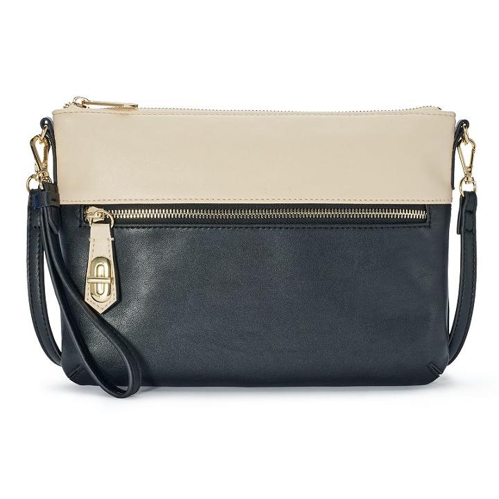 Reed Flat Crossbody Bag, Women's, Black