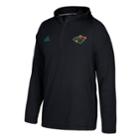 Men's Adidas Minnesota Wild Authentic Training Pullover, Size: Xl, Black