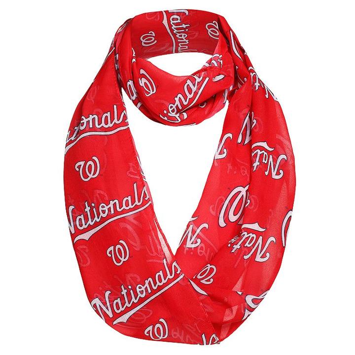 Women's Forever Collectibles Washington Nationals Logo Infinity Scarf, Multicolor