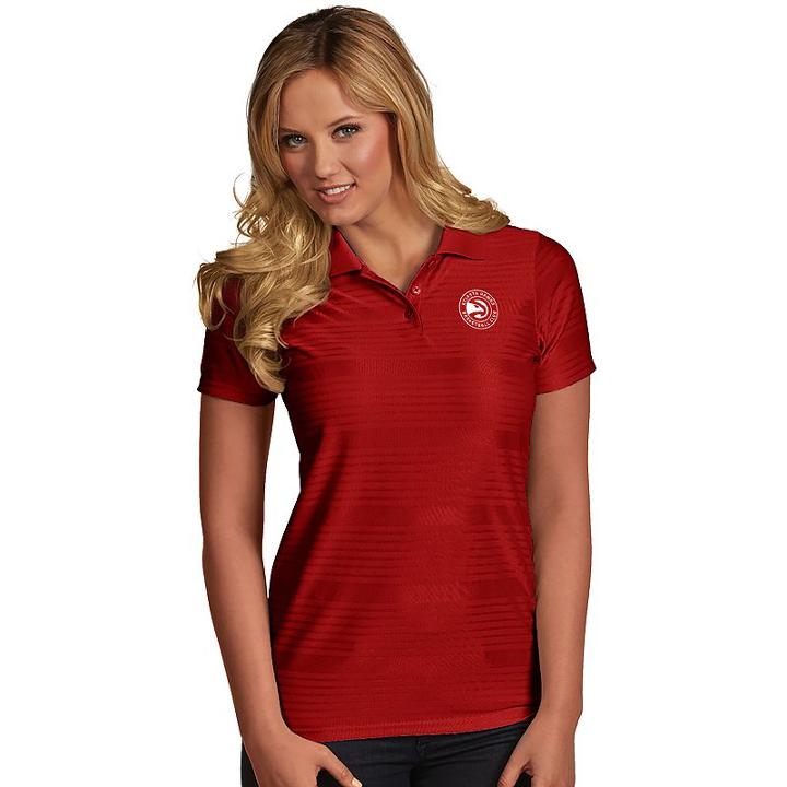 Women's Antigua Atlanta Hawks Illusion Polo, Size: Medium, Dark Red