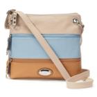 Rosetti Demi Zips Colorblock Crossbody Bag, Women's, Light Blue