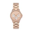 Juicy Couture Women's Gwen Crystal Stainless Steel Watch, Pink
