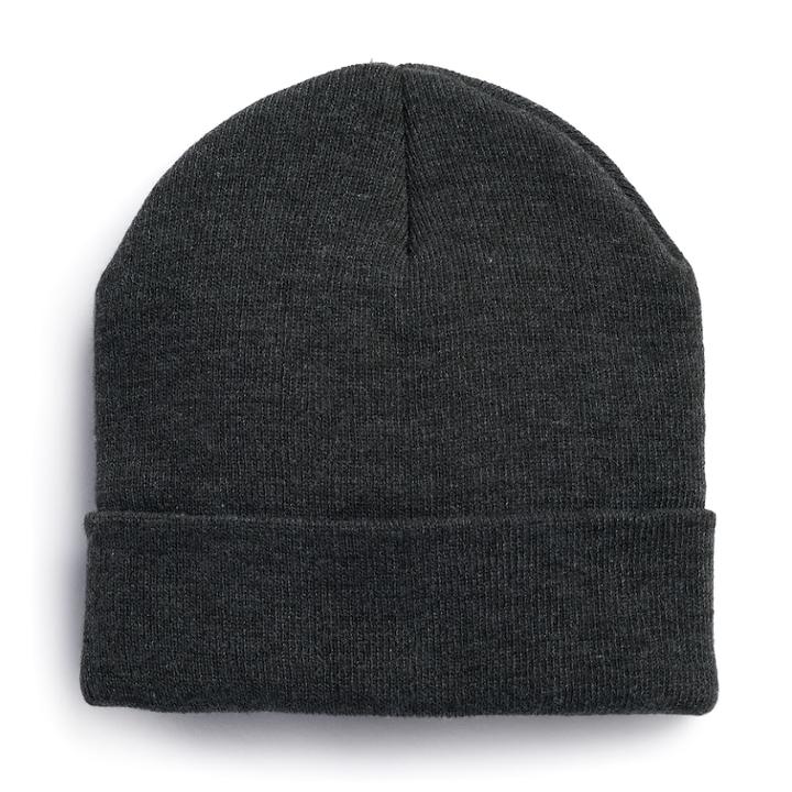 Men's Tek Gear&trade; Warmtek Knit Cuffed Beanie, Dark Grey
