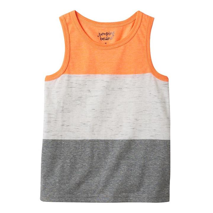 Boys 4-10 Jumping Beans&reg; Colorblock Tank Top, Boy's, Size: 10, Med Grey