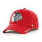 Women's '47 Brand Chicago Blackhawks Sparkle Clean Up Adjustable Cap, Multicolor