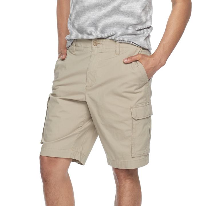 Men's Apt. 9&reg; Regular-fit Stretch Cargo Shorts, Size: 33, Med Beige