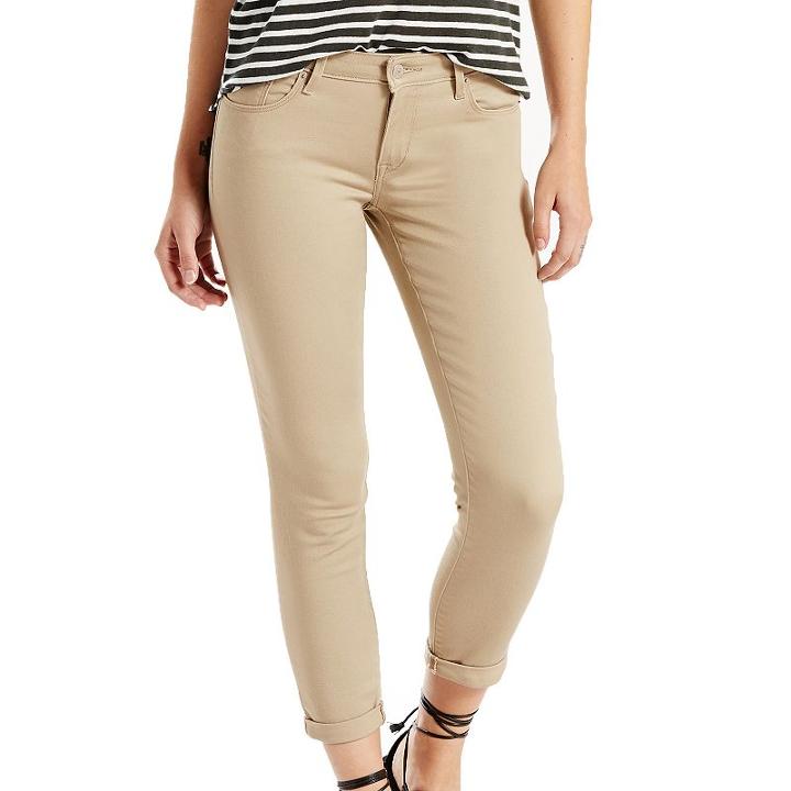 Women's Levi's&reg; Midrise Crop Skinny Jeans, Size: 8/29, Natural