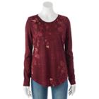 Women's Sonoma Goods For Life&trade; Everyday Crewneck Tee, Size: Medium, Med Red