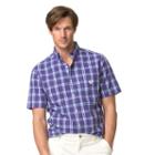 Men's Chaps Classic-fit Plaid Easy-care Button-down Shirt, Size: Xxl, Purple
