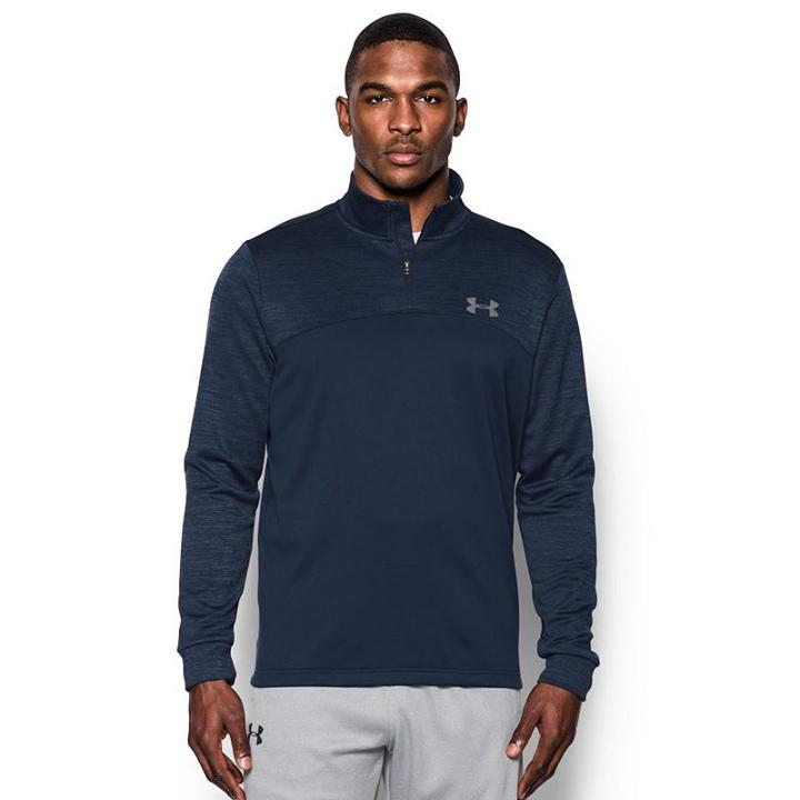 Men's Under Armour Armour Fleece Icon Quarter-zip Top, Size: Small, Blue (navy)