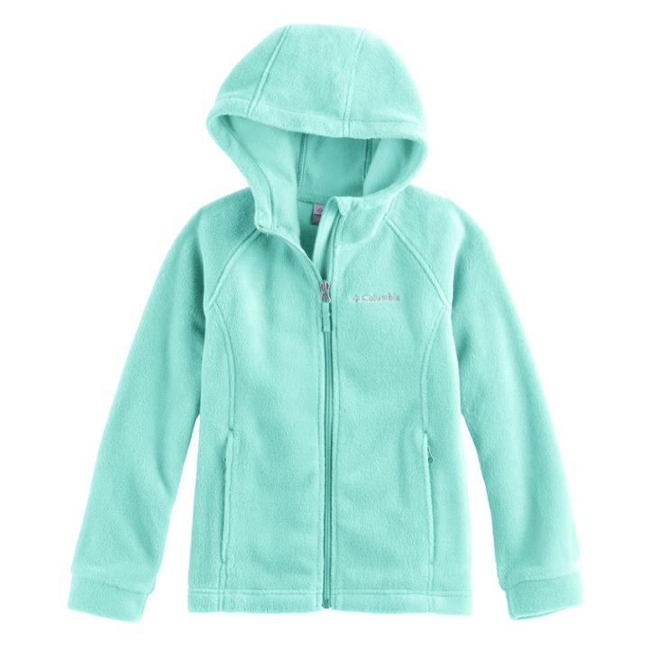 Girls 4-18 Columbia Fleece Hoodie, Size: Xxs (4-5), Brt Green