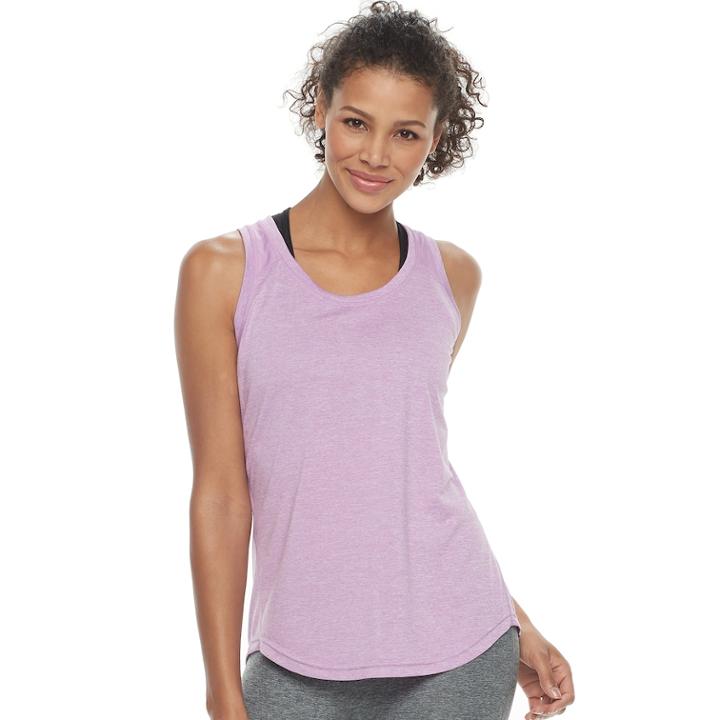 Women's Tek Gear&reg; Performance Base Layer Tank, Size: Medium, Med Purple