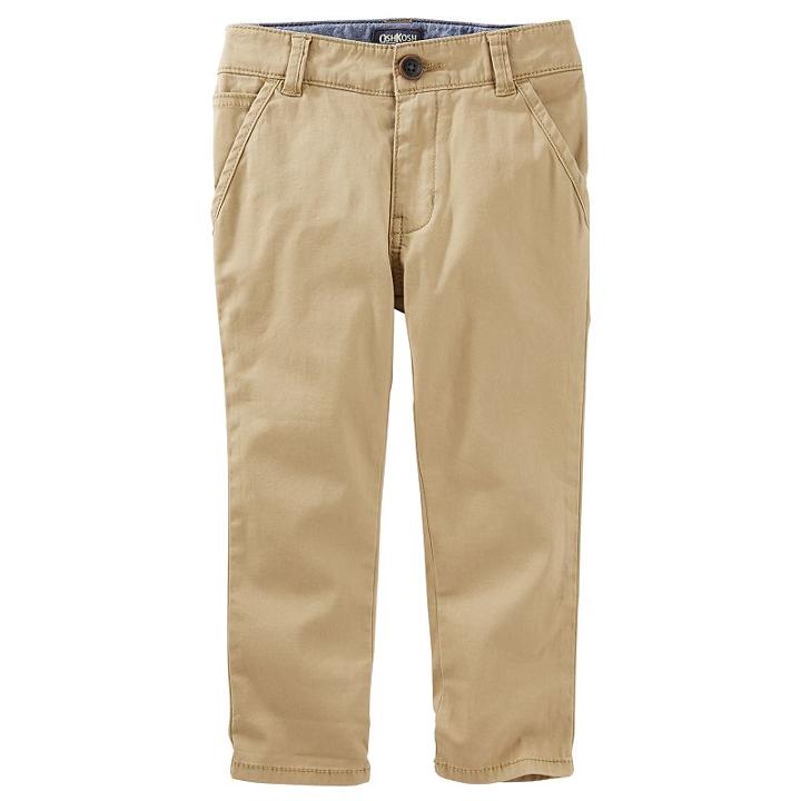 Boys 4-8 Oshkosh B'gosh&reg; Stretch Twill Pants, Boy's, Size: 8, Brown