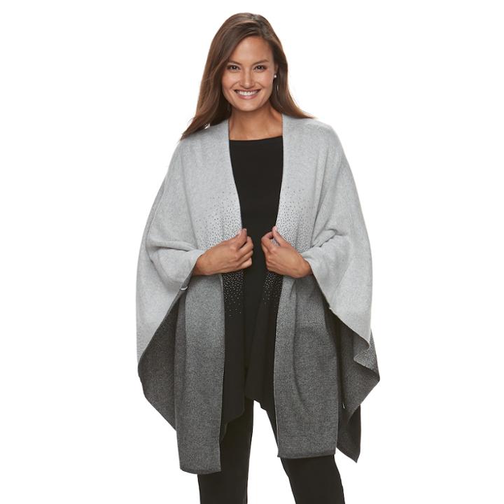 Women's Croft & Barrow&reg; Wrap Cardigan Sweater, Size: L/xl, Oxford