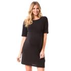 Maternity Pip & Vine By Rosie Pope Solid Shift Dress, Women's, Size: M-mat, Black