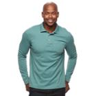 Men's Croft & Barrow&reg; Classic-fit Stretch Interlock Polo, Size: Large, Lt Green