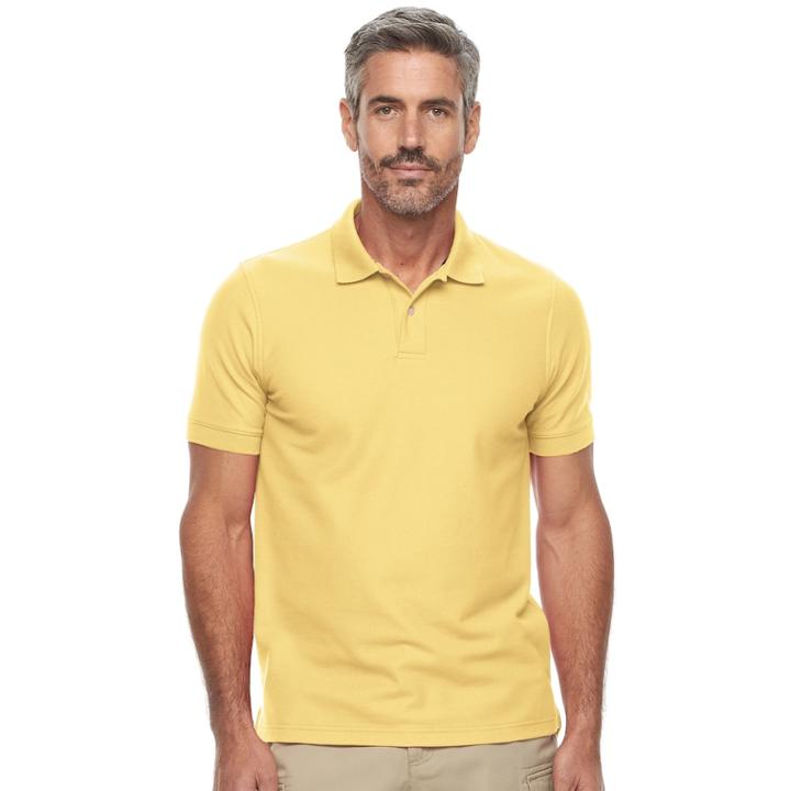 Men's Croft & Barrow&reg; Tailored-fit Polo, Size: Xxl, Med Yellow