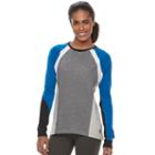 Women's Fila Sport&reg; Color Block Raglan Sweatshirt, Size: Xl, Dark Grey