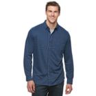 Big & Tall Croft & Barrow&reg; True Comfort Classic-fit Knit Button-down Shirt, Men's, Size: 4xb, Blue