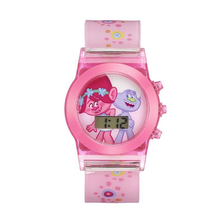 Dreamworks Trolls Kids' Digital Light-up Watch, Girl's, Size: Medium, Pink