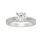 Forever Brilliant Lab-created Moissanite Solitaire Engagement Ring In 14k White Gold (1 1/2 Carat T.w.), Women's, Size: 6