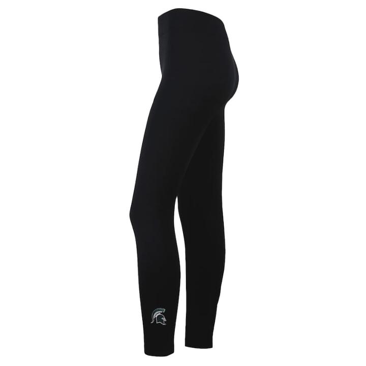 Michigan State Spartans Fleece-lined Leggings, Women's, Size: L,xl, Black