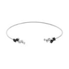 Lc Lauren Conrad Simulated Onyx Cluster Cuff Bracelet, Women's, Black
