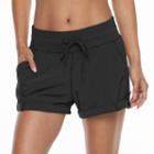 Tek Gear&reg; Button-tab Active Shorts, Women's, Size: Medium, Black