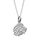 Logoart Sterling Silver Alpha Delta Pi Sorority Lion Pendant Necklace, Women's, Size: 18, Grey