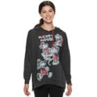 Disney's Mickey Mouse 90th Anniversary Juniors' Sketch Oversized Hoodie, Teens, Size: Xs, Grey (charcoal)