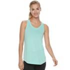 Women's Tek Gear&reg; Jersey Racerback Tank, Size: Large, Turquoise/blue (turq/aqua)