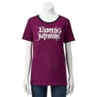 Juniors' Harry Potter Expecto Patronum Contrast Graphic Tee, Girl's, Size: Small, Black
